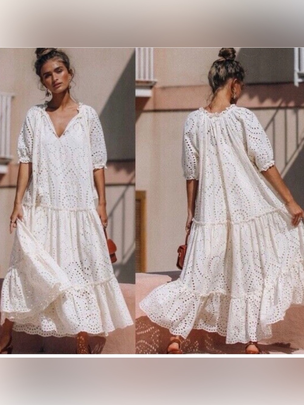 Spell and the Gypsy Collective/Free People Anglaise Eyelet Dress - Picture 7 of 9